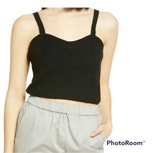 Vero Moda black sweater tank NWT XL